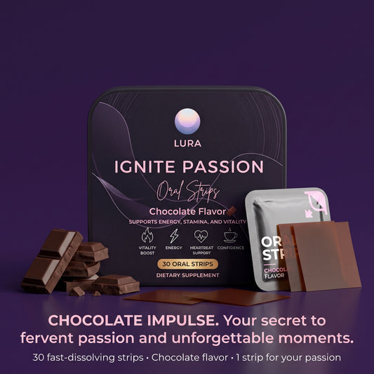 Lura Ignite Passion — vitality and stamina oral strips with cordyceps, shilajit and oyster peptide